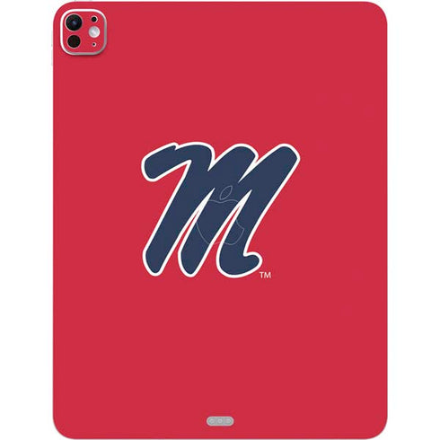 University of Mississippi Ole Miss Logo Red iPad Pro 13in M4 (2024) Skin