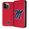 University of Mississippi Ole Miss Logo Red iPhone 13 Pro Max Folio Case