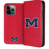 University of Mississippi Ole Miss Logo Red iPhone 15 Pro Max Folio Case