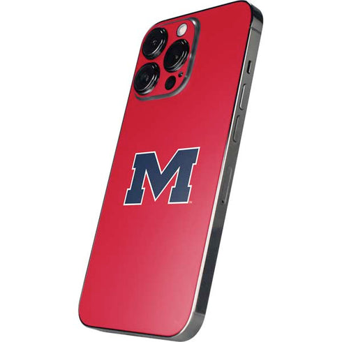 University of Mississippi Ole Miss Logo Red iPhone 15 Pro Max Skin