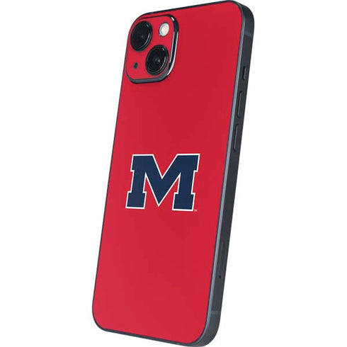 University of Mississippi Ole Miss Logo Red iPhone 15 Skin
