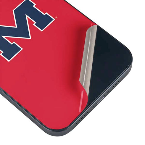 University of Mississippi Ole Miss Logo Red iPhone 15 Skin