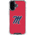 University of Mississippi Ole Miss Logo Red iPhone 16 Clear Case