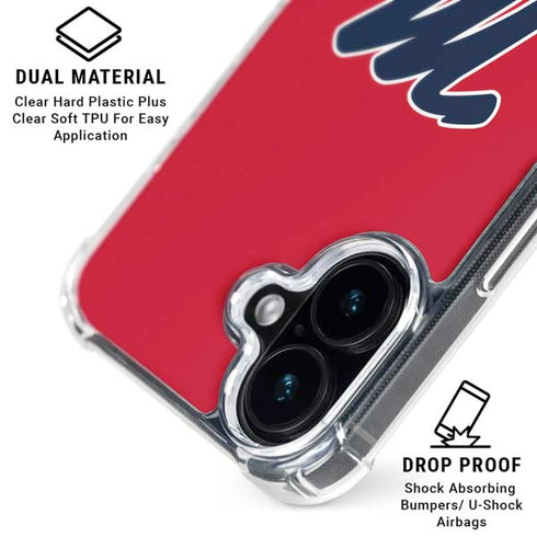 University of Mississippi Ole Miss Logo Red iPhone 16 MagSafe Case