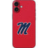 University of Mississippi Ole Miss Logo Red iPhone 16 Plus Skin
