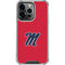 University of Mississippi Ole Miss Logo Red iPhone 16 Pro Clear Case
