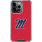 University of Mississippi Ole Miss Logo Red iPhone 16 Pro Max Clear Case