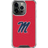 University of Mississippi Ole Miss Logo Red iPhone 16 Pro Max Clear Case