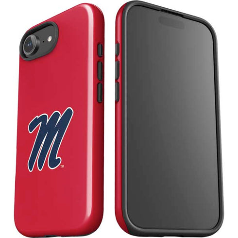 University of Mississippi Ole Miss Logo Red iPhone 16e Impact Case