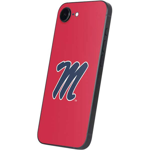 University of Mississippi Ole Miss Logo Red iPhone 16e Skin
