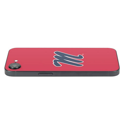 University of Mississippi Ole Miss Logo Red iPhone 16e Skin