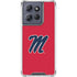 University of Mississippi Ole Miss Logo Red Moto G 5G (2025) Clear Case