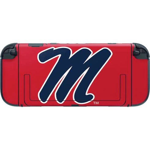 University of Mississippi Ole Miss Logo Red Nintendo Switch 2 (2025) with Joy-Con Skin