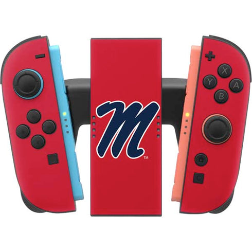 University of Mississippi Ole Miss Logo Red Nintendo Switch 2 (2025) Joy-Con Controller Skin
