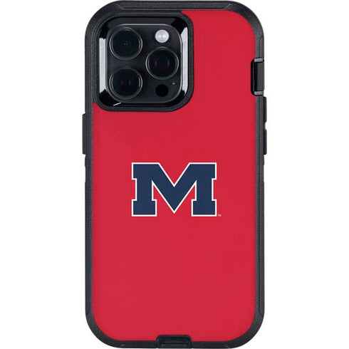 University of Mississippi Ole Miss Logo Red Otterbox Defender iPhone Skin