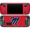 University of Mississippi Ole Miss Logo Red Steam Deck Handheld Gaming Computer OLED Skin