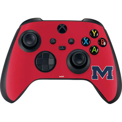 University of Mississippi Ole Miss Logo Red Xbox Series X Bundle Skin