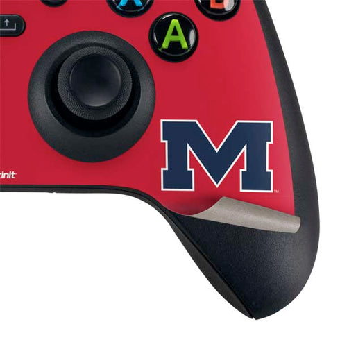University of Mississippi Ole Miss Logo Red Xbox Series X Bundle Skin