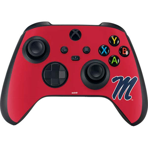 University of Mississippi Ole Miss Logo Red XBox Series X Digital Edition Bundle Skin
