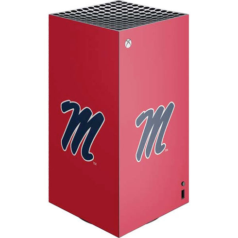 University of Mississippi Ole Miss Logo Red Xbox Series X Skins