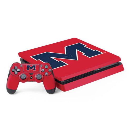 University of Mississippi Ole Miss Logo Red PlayStation PS4 Skins