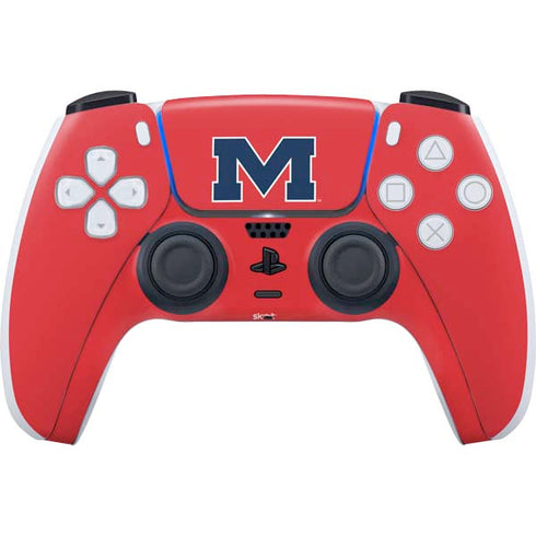 University of Mississippi Ole Miss Logo Red PlayStation PS5 Skins