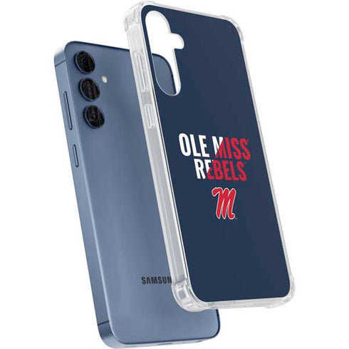 University of Mississippi Ole Miss Rebels Galaxy A55 5G Clear Case