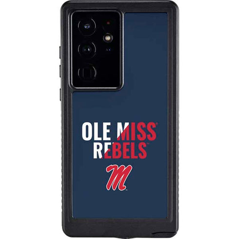 University of Mississippi Ole Miss Rebels Galaxy S24 Ultra Waterproof Case