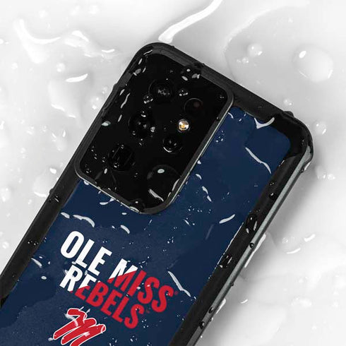University of Mississippi Ole Miss Rebels Galaxy S24 Ultra Waterproof Case