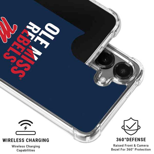 University of Mississippi Ole Miss Rebels Galaxy S26 Plus Clear Case