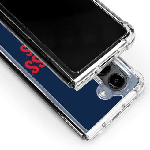 University of Mississippi Ole Miss Rebels Galaxy Z Fold5 5G Clear Case