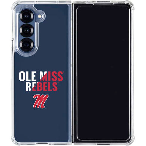 University of Mississippi Ole Miss Rebels Galaxy Z Fold6 Clear Case