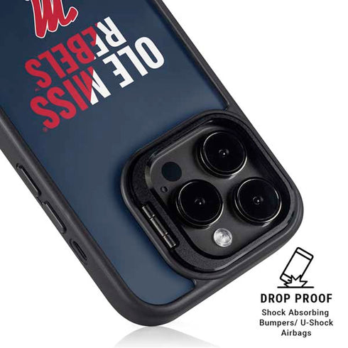 University of Mississippi Ole Miss Rebels iPhone 13 Pro Max Kickstand Case