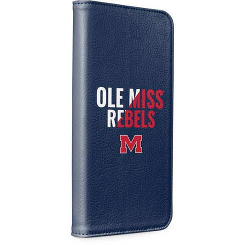 University of Mississippi Ole Miss Rebels iPhone 15 Folio Case