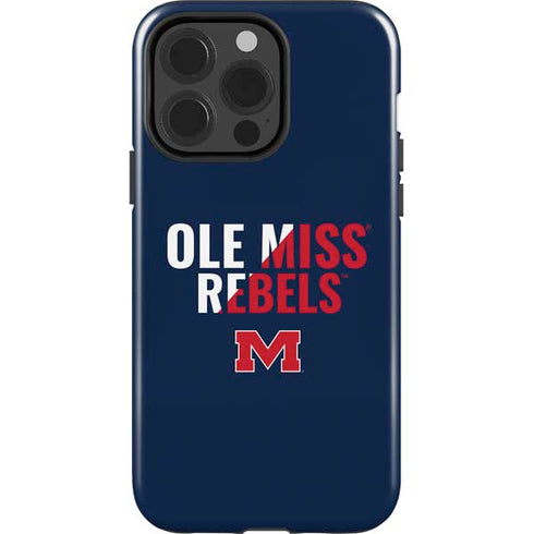 University of Mississippi Ole Miss Rebels iPhone 15 Pro Impact Case