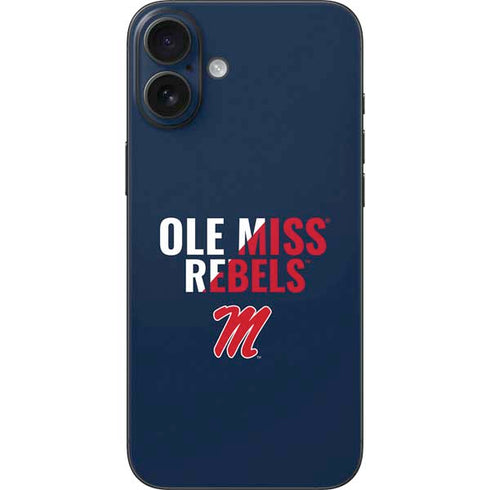 University of Mississippi Ole Miss Rebels iPhone 16 Plus Skin