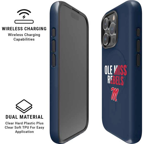 University of Mississippi Ole Miss Rebels iPhone 16 Pro Magsafe Impact Case