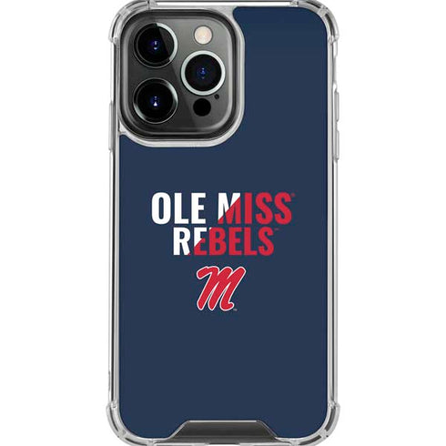 University of Mississippi Ole Miss Rebels iPhone 16 Pro Max Clear Case