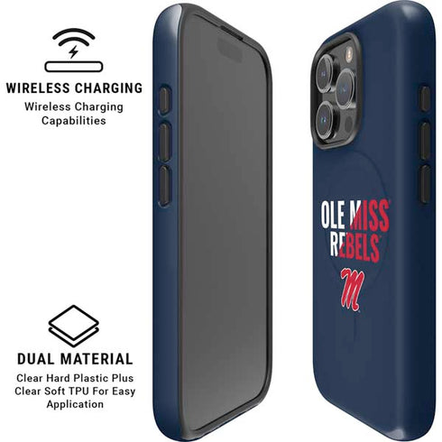 University of Mississippi Ole Miss Rebels iPhone 16 Pro Max Magsafe Impact Case