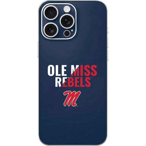 University of Mississippi Ole Miss Rebels iPhone 16 Pro Max Skin