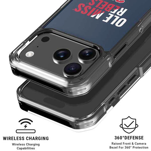 University of Mississippi Ole Miss Rebels iPhone 18 Pro Clear Case