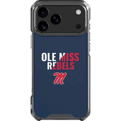 University of Mississippi Ole Miss Rebels iPhone 18 Pro Max Clear Case