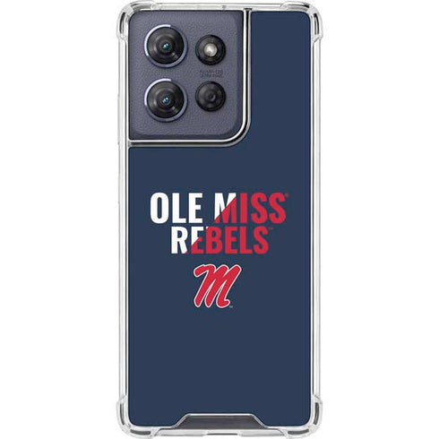 University of Mississippi Ole Miss Rebels Moto G 5G (2025) Clear Case