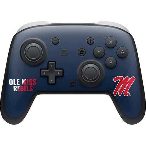 University of Mississippi Ole Miss Rebels Nintendo Switch 2 (2025) Pro Controller Skin