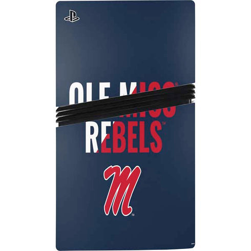University of Mississippi Ole Miss Rebels PS5 Pro Console Skin