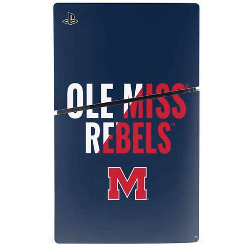 University of Mississippi Ole Miss Rebels PS5 Slim Digital Edition Console Skin