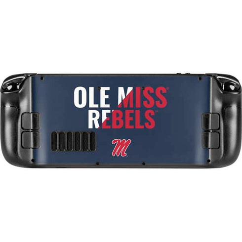 University of Mississippi Ole Miss Rebels Steam Deck Handheld Gaming Computer Skin