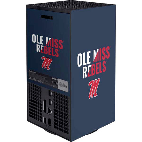 University of Mississippi Ole Miss Rebels XBox Series X Digital Edition Bundle Skin