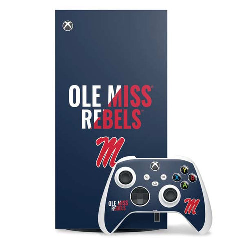 University of Mississippi Ole Miss Rebels Xbox Series X Skins