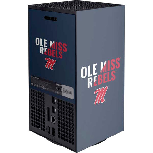 University of Mississippi Ole Miss Rebels XBox Series X Digital Edition Console Skin